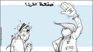 קריקטורה טראמפ עימאד חג'אג'